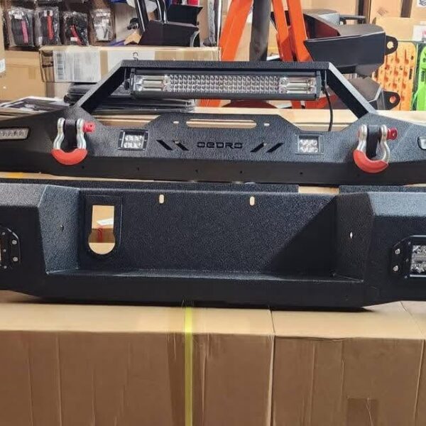 G-PLUS steel front and rear off-road bumper set.