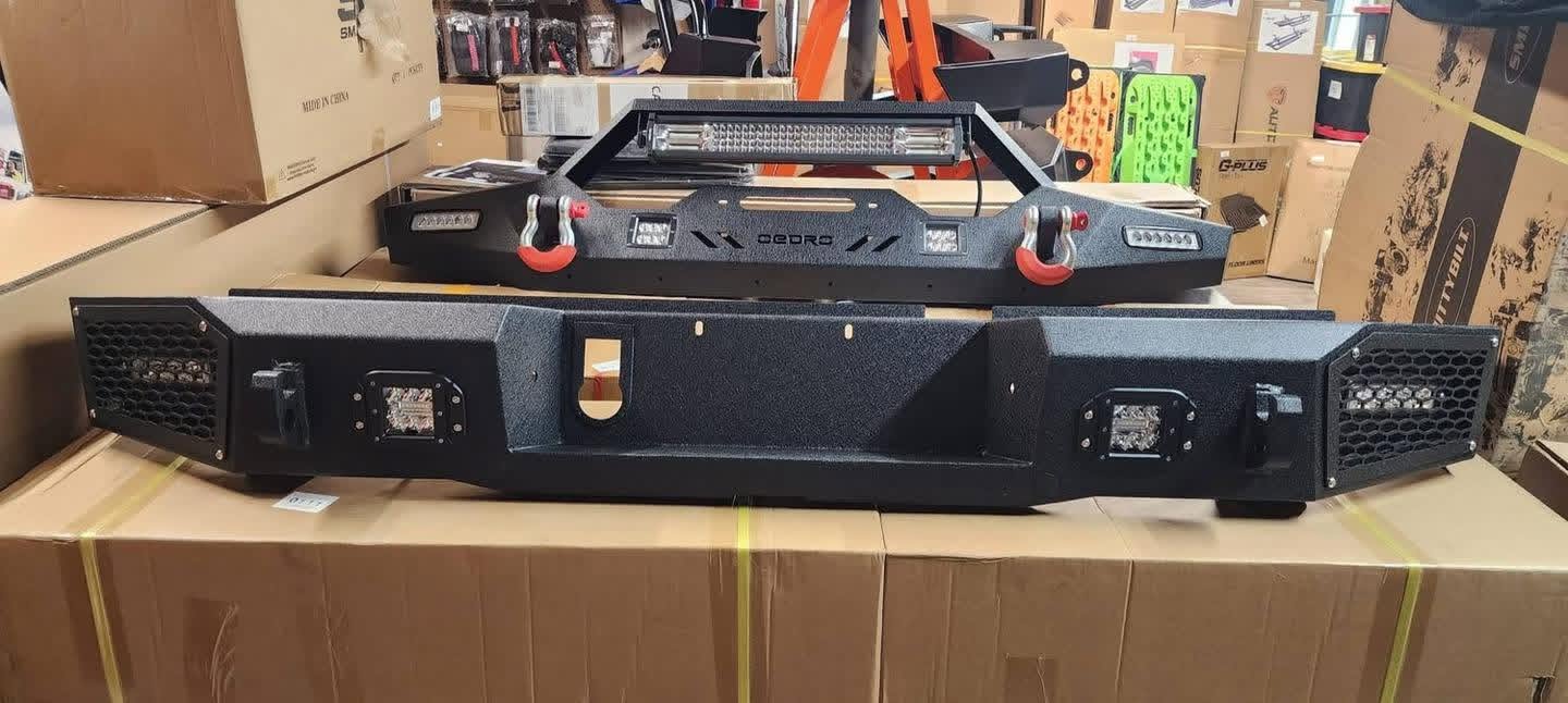 WhatsApp Image 2025-12-05 at 10.06.51 PM G-PLUS steel front and rear off-road bumper set. - Image 1