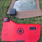 OEM interior half door panels with uppers for a 1997-2006 Jeep Wrangler TJ half-door model. - Image 3