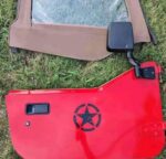 OEM interior half door panels with uppers for a 1997-2006 Jeep Wrangler TJ half-door model. - Image 2