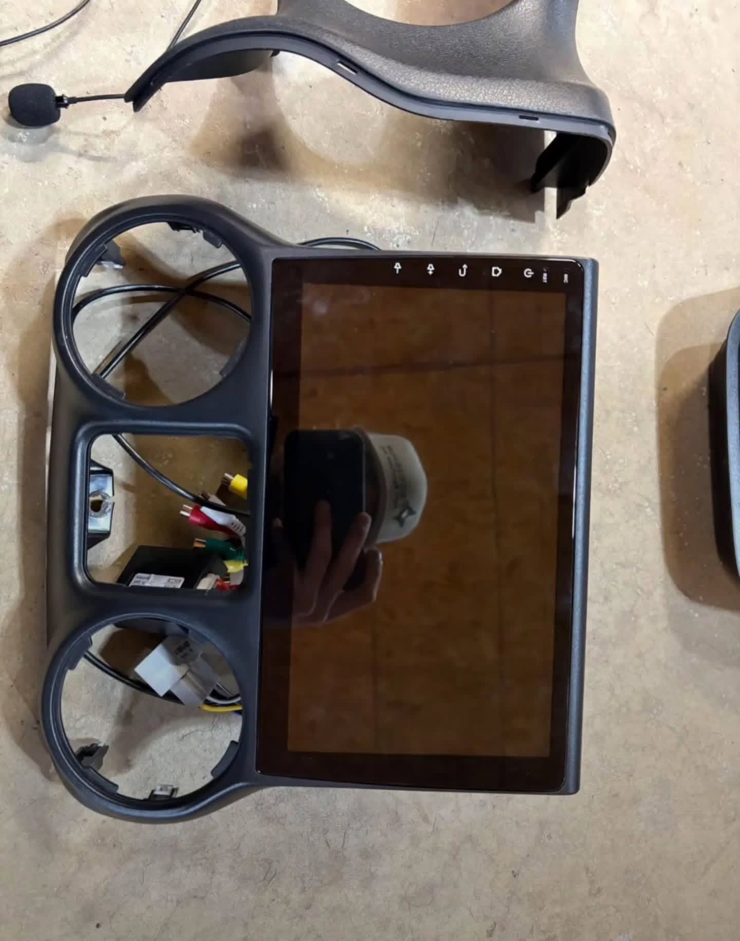 WhatsApp Image 2025-12-05 at 10.26.18 PM Aftermarket Android touchscreen radio head unit for a Jeep Wrangler. - Image 1