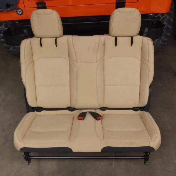 2018-2025 Jeep Wrangler JL 2 Door OEM Rear Seat Cloth Tan Brown.